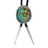 Genuine Navajo Native American Sterling Silver Turquoise Bolo Tie XS10031